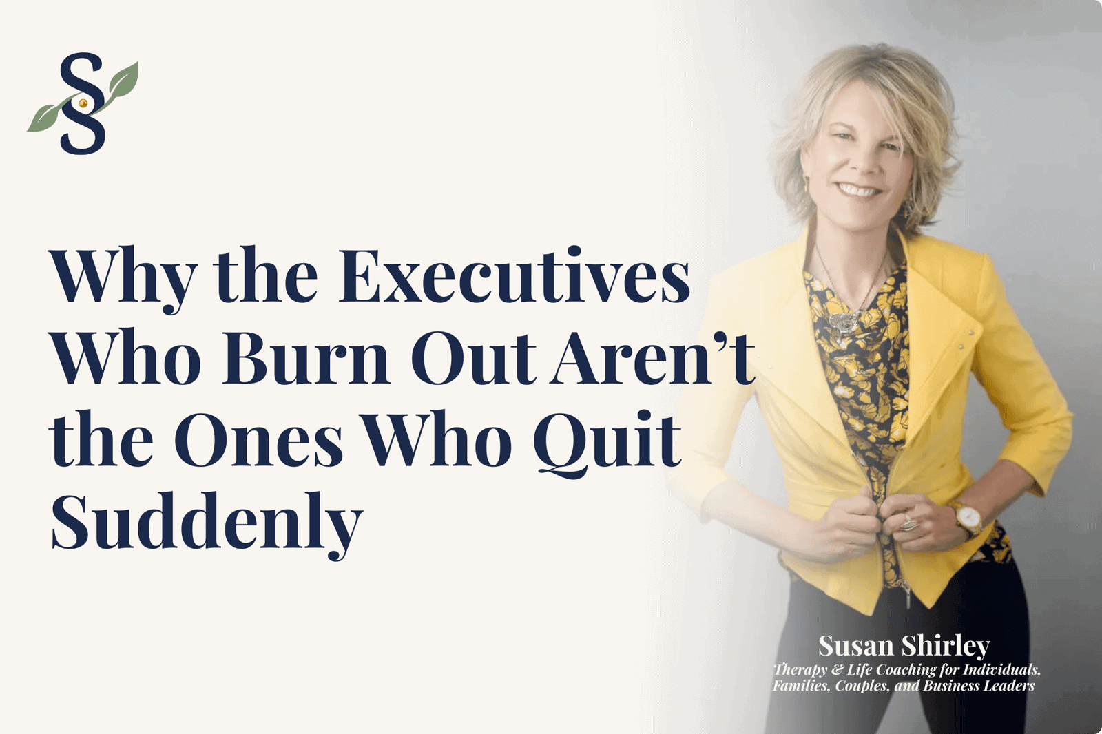 Why the Executives Who Burn Out Aren’t the Ones Who Quit Suddenly